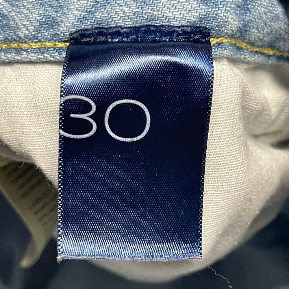 Pilcro Anthropologie Jeans Womens Size 30 Blue Wide Leg High Rise Distressed - Picture 6 of 10